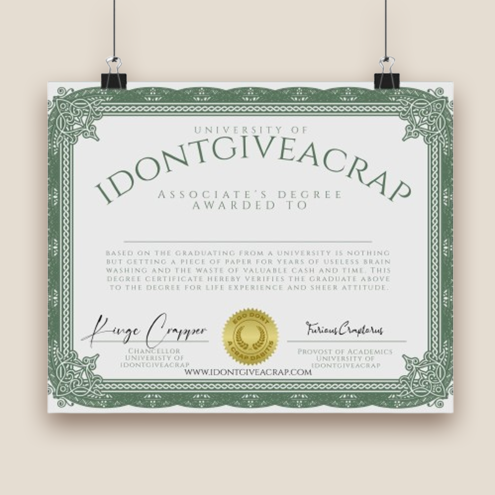 University of idontgiveacrap