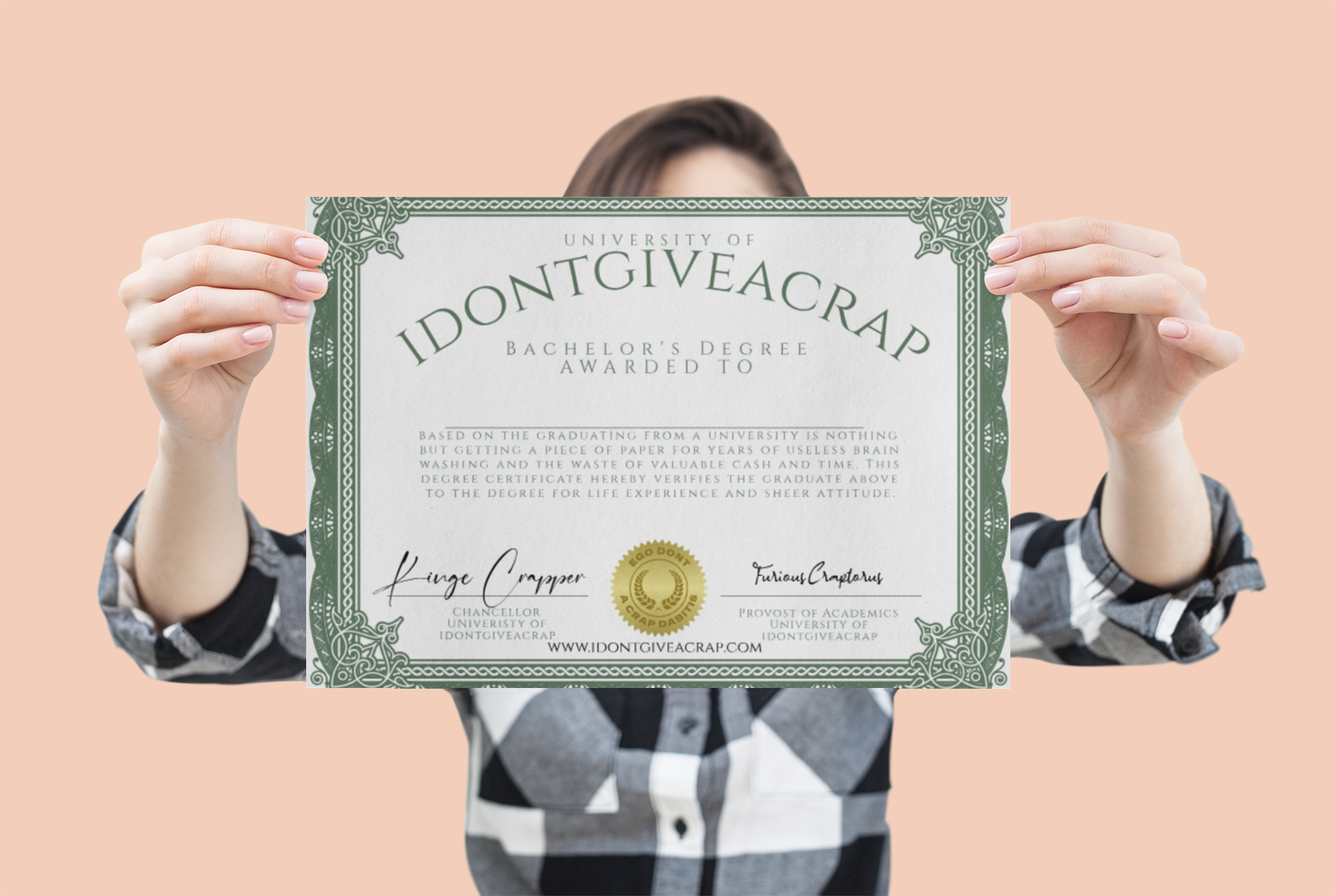 University Of IDONTGIVEACRAP