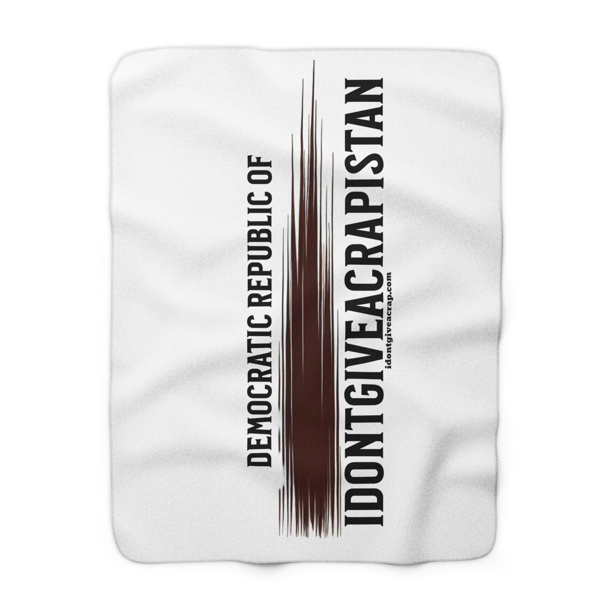 Cozy Democratic Republic of Idontgiveacrap Fleece Blanket