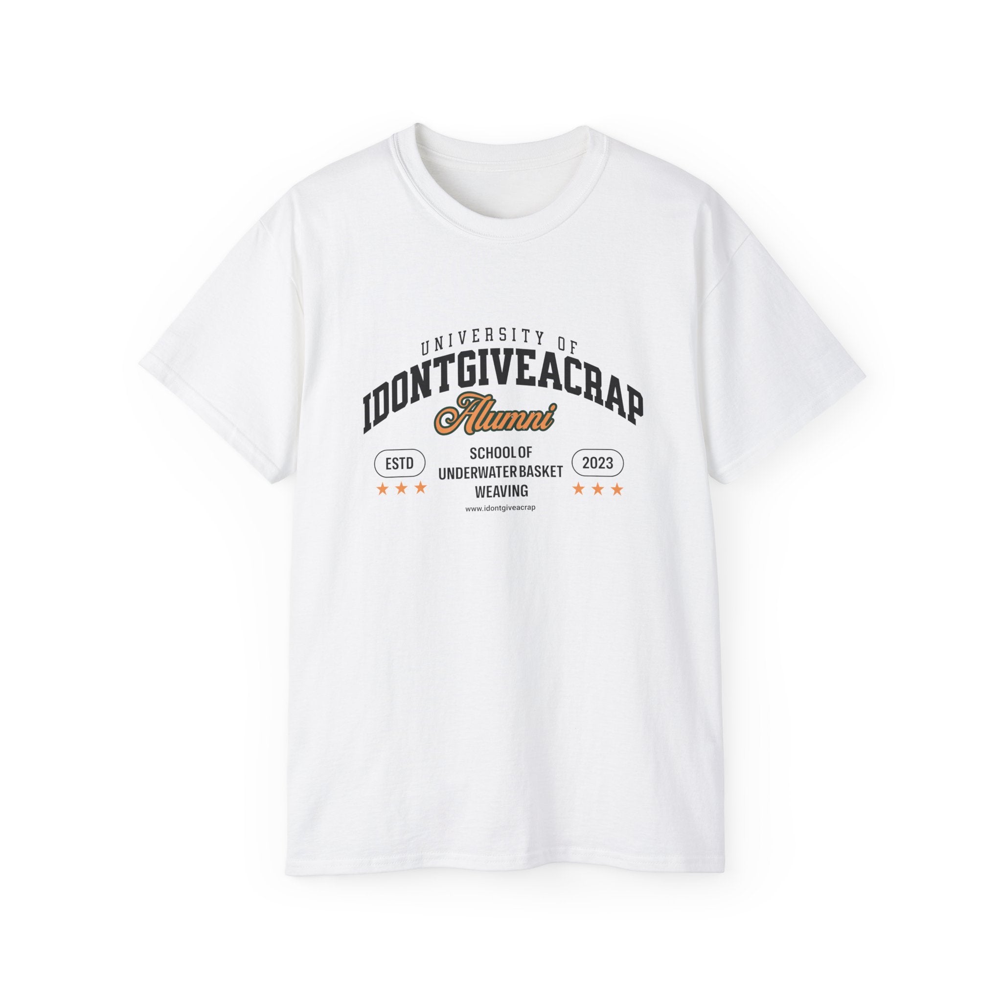 University of idontgiveacrap, School of Underwater Basket Weaving t-shirt