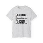 National idontgiveacrap Society t shirt light