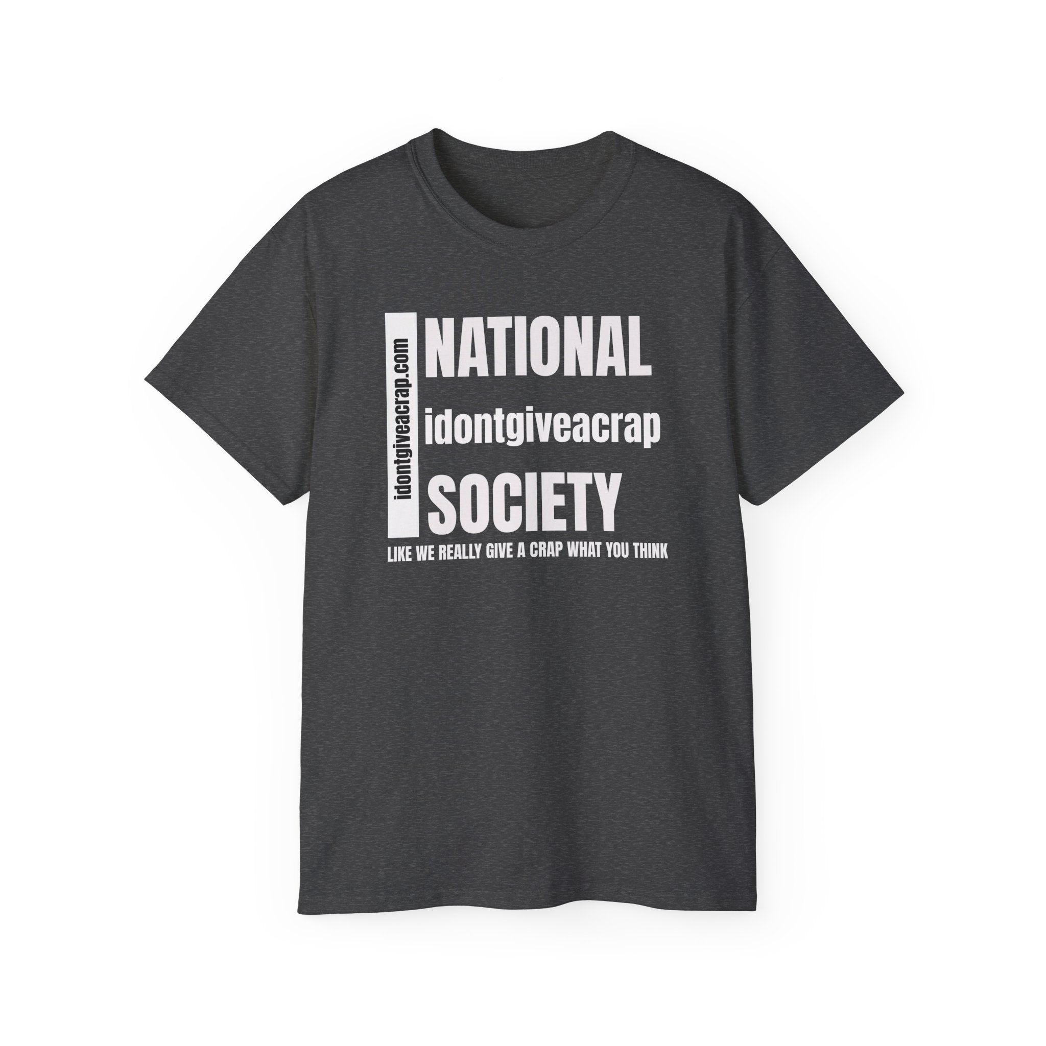 National IDontGiveACrap Society T-Shirt (Dark)