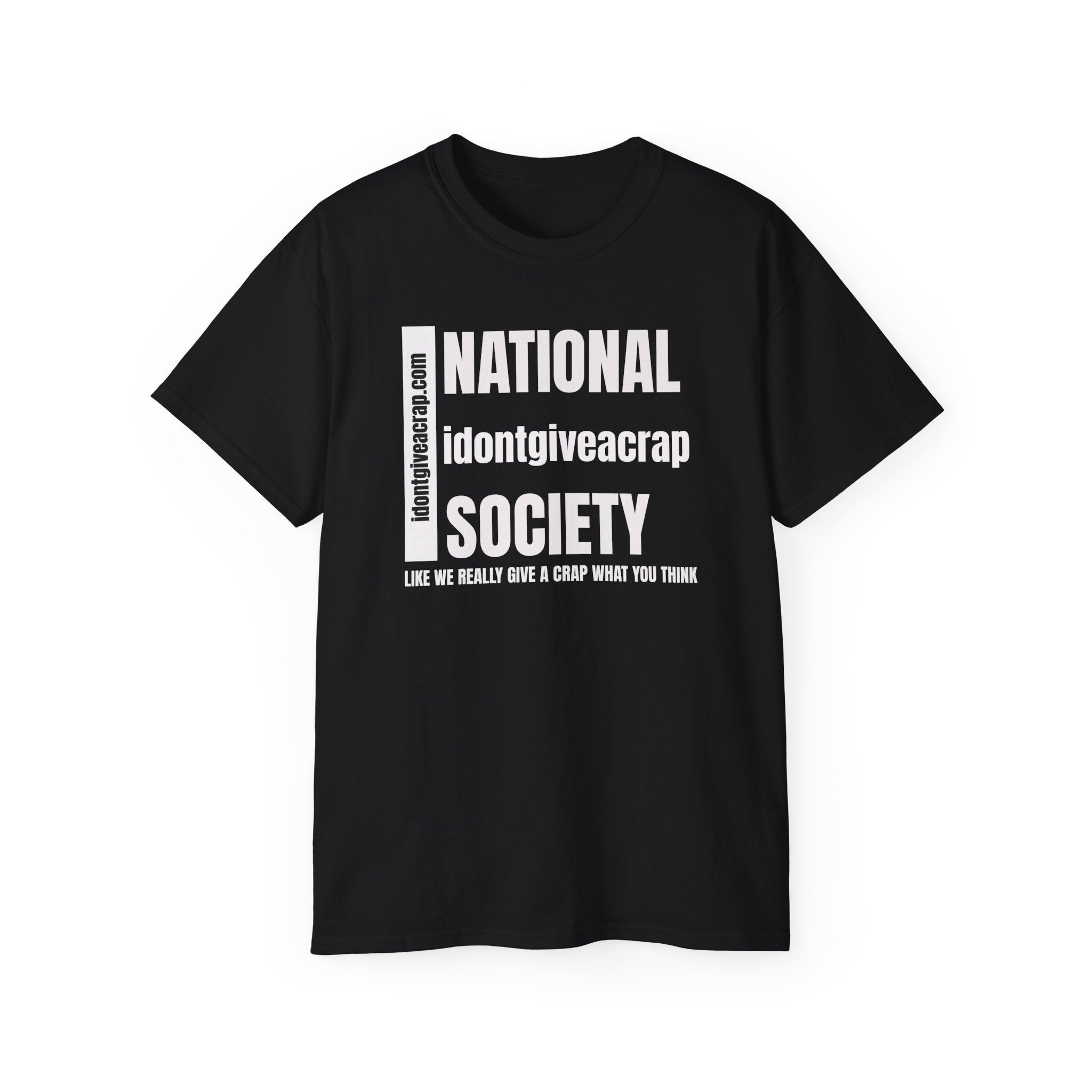 National IDontGiveACrap Society T-Shirt (Dark)