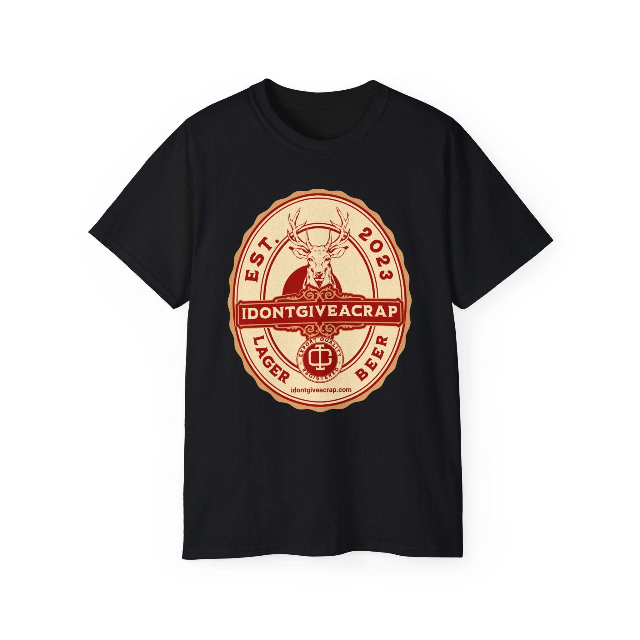 IDONTGIVEACRAP Stag Lager Bar Design Shirt