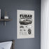 FUBAR Motors Vintage Muscle Car Poster — Matte Automotive Blueprint Wall Art