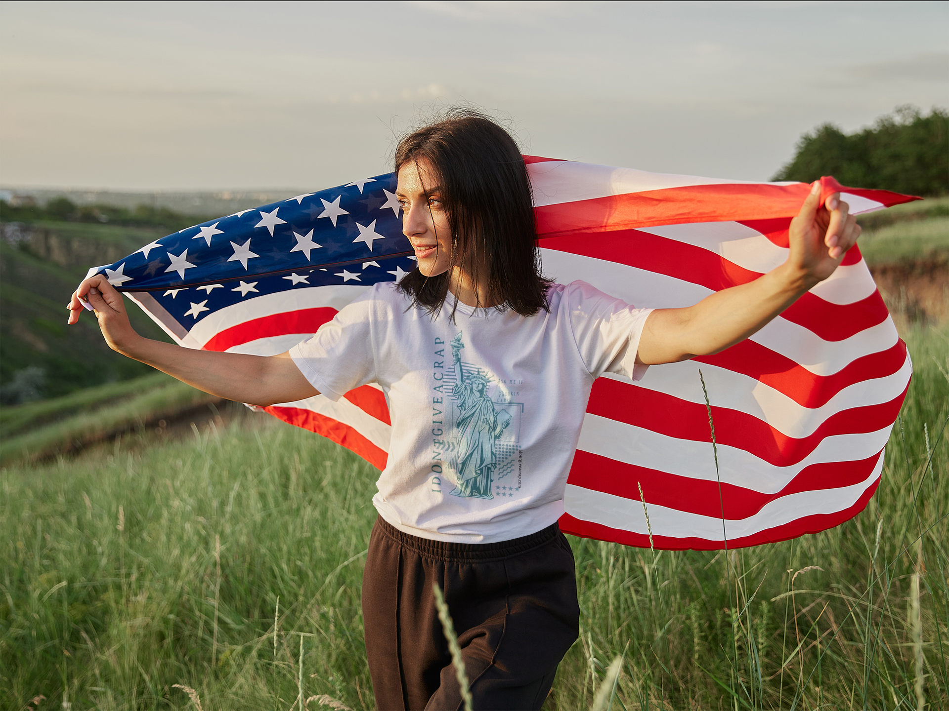 Lady Liberty idontgiveacrap Attitude