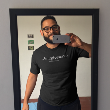 idontgiveacrap basic attitude tshirt