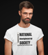 National idontgiveacrap Society t shirt light