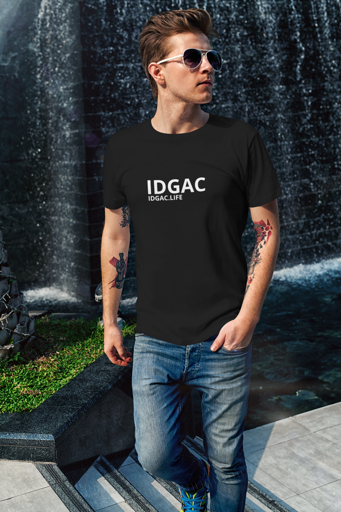 IDGAC Tee — Minimalist 'IDGAC.LIFE' Graphic T-Shirt