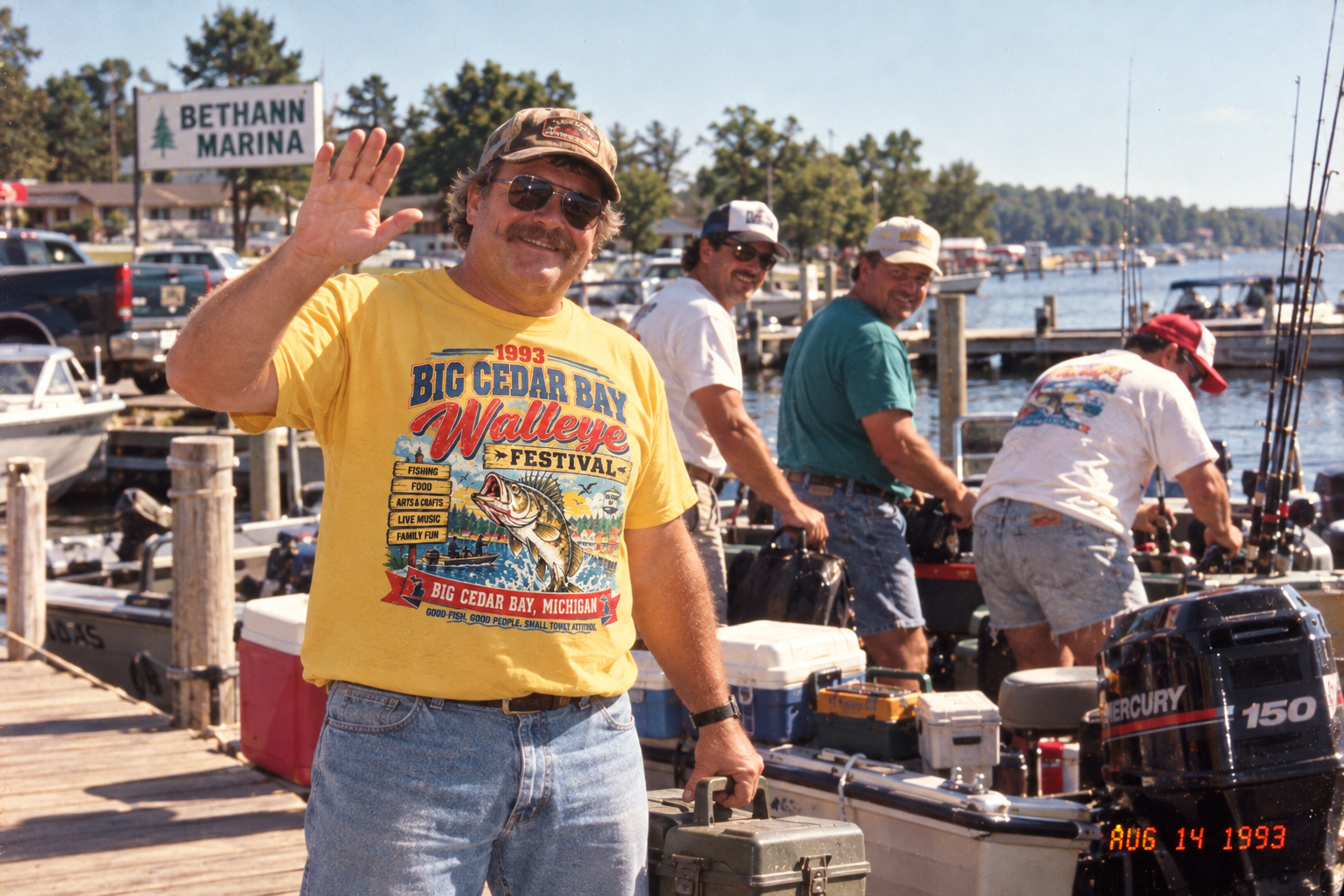 1993 Big Cedar Bay Walleye Festival – Official Throwback Tee