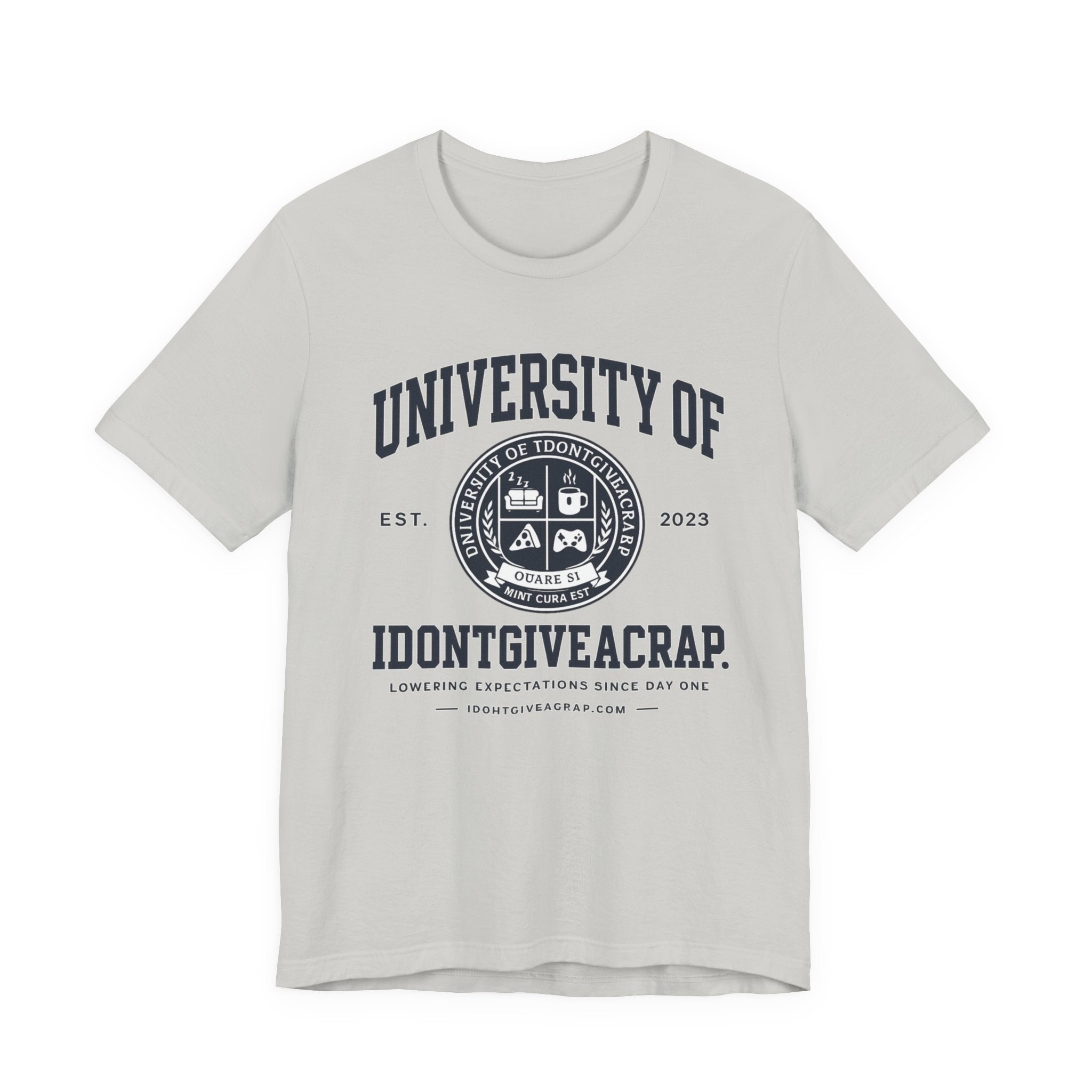 T‑Shirt — “University of IDONTGIVEACRAP” Vintage Collegiate Tee