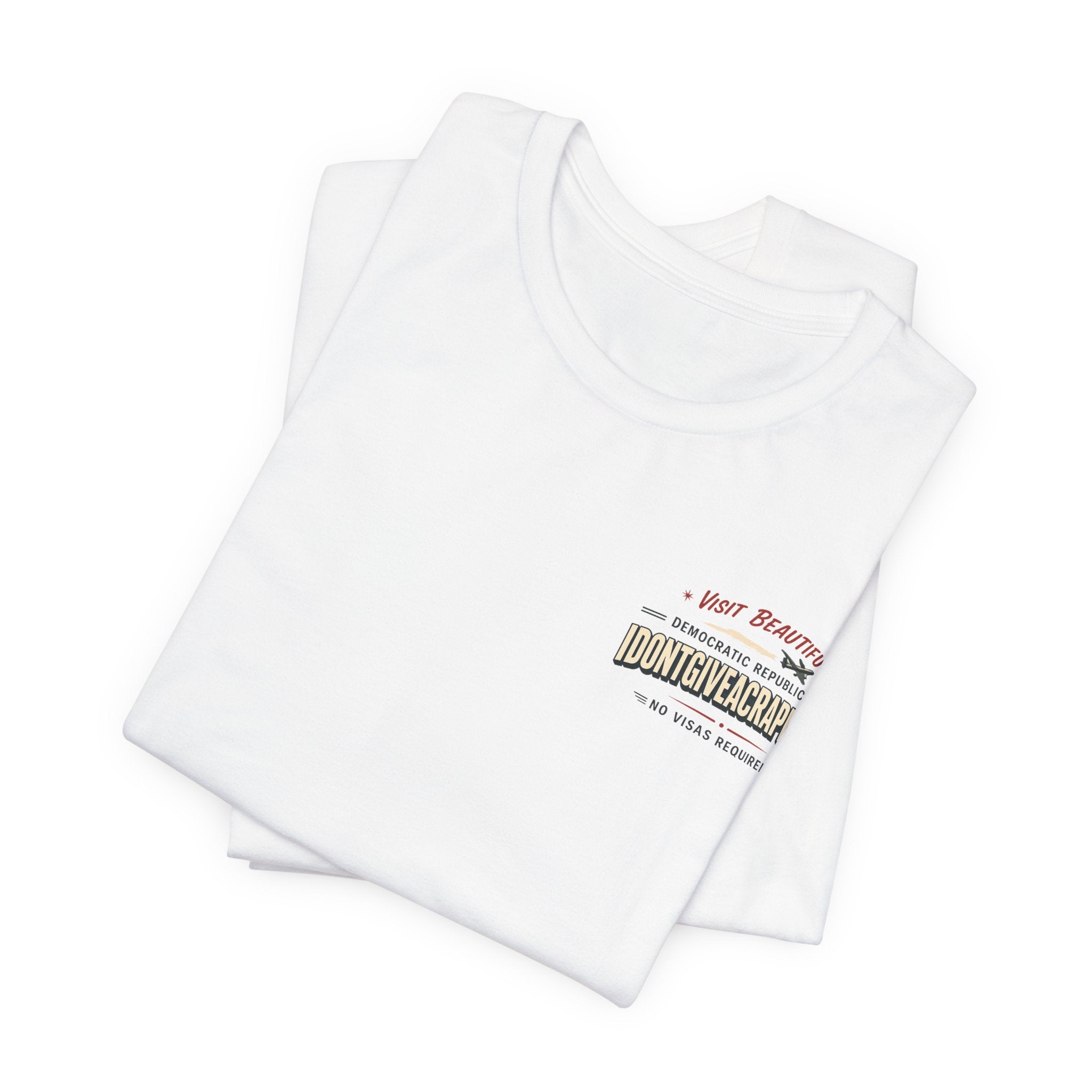 ManCation Vintage Travel Poster Tee — "Visit Idontgiveacrapistan" Graphic T-Shirt