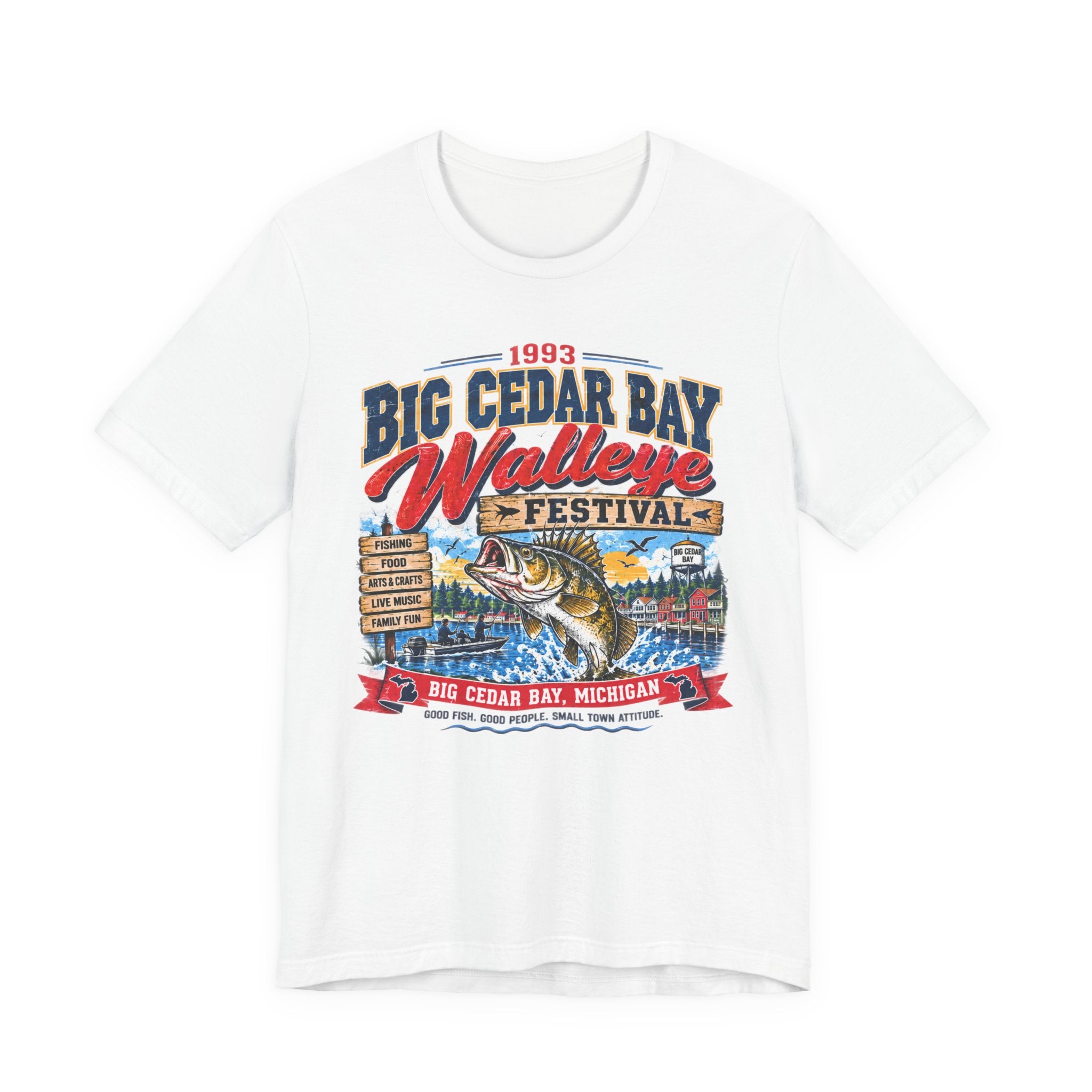 1993 Big Cedar Bay Walleye Festival – Official Throwback Tee
