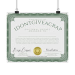 University of IDONTGIVEACRAP Doctoral Degree