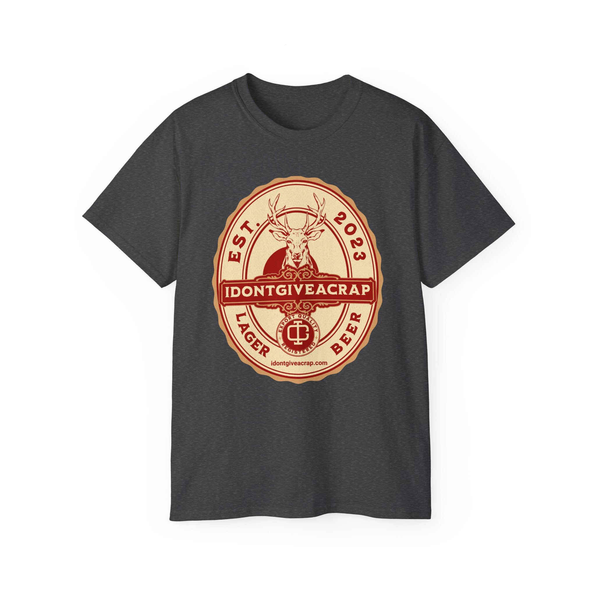 IDONTGIVEACRAP Stag Lager Bar Design Shirt