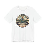 Tourism Badge Tee — "Ministry of Tourism: IDONTGIVEACRAPISTAN" Vintage Mountain T-Shirt