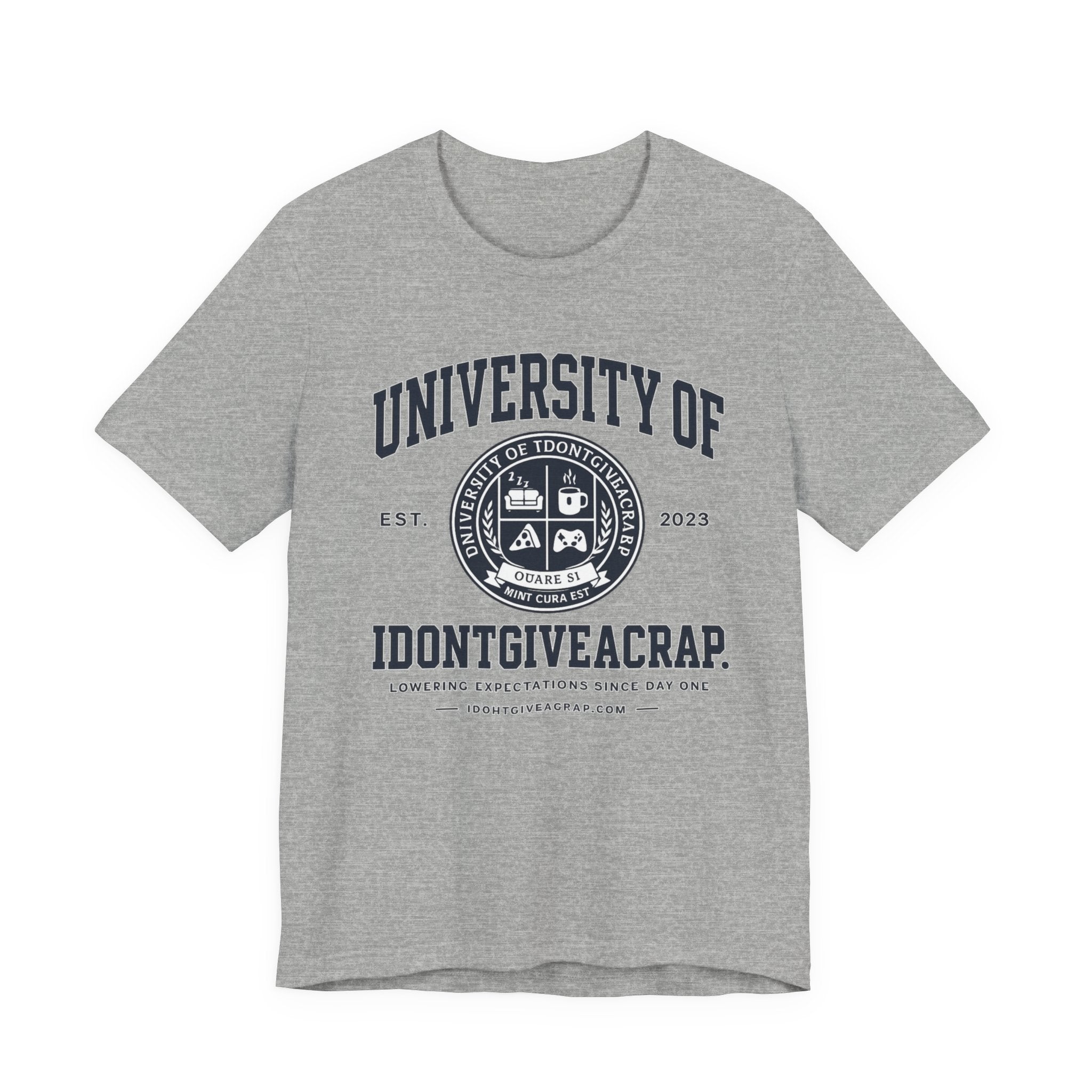 University of Idontgiveacrap™ – School Pride Graphic T-Shirt