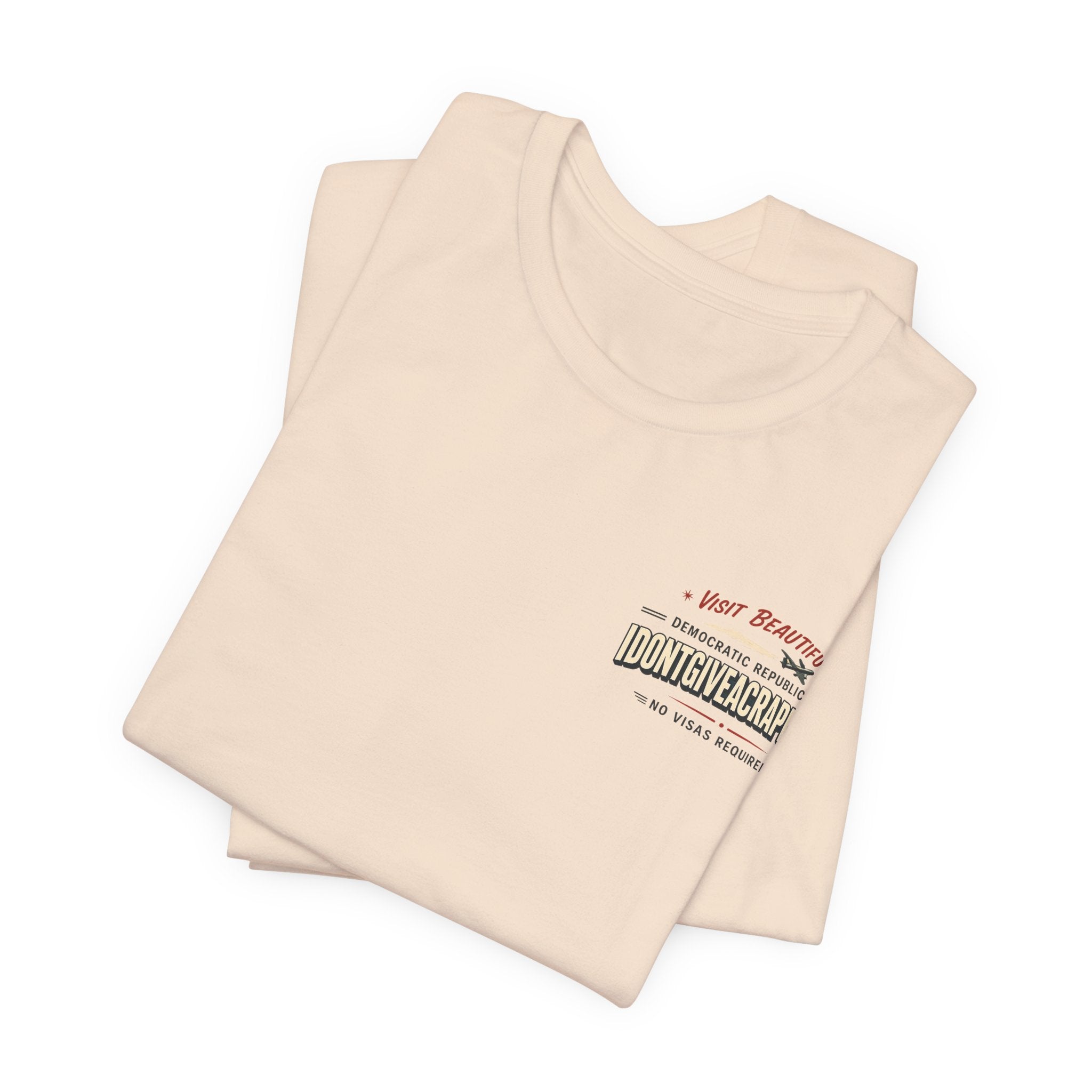 ManCation Vintage Travel Poster Tee — "Visit Idontgiveacrapistan" Graphic T-Shirt