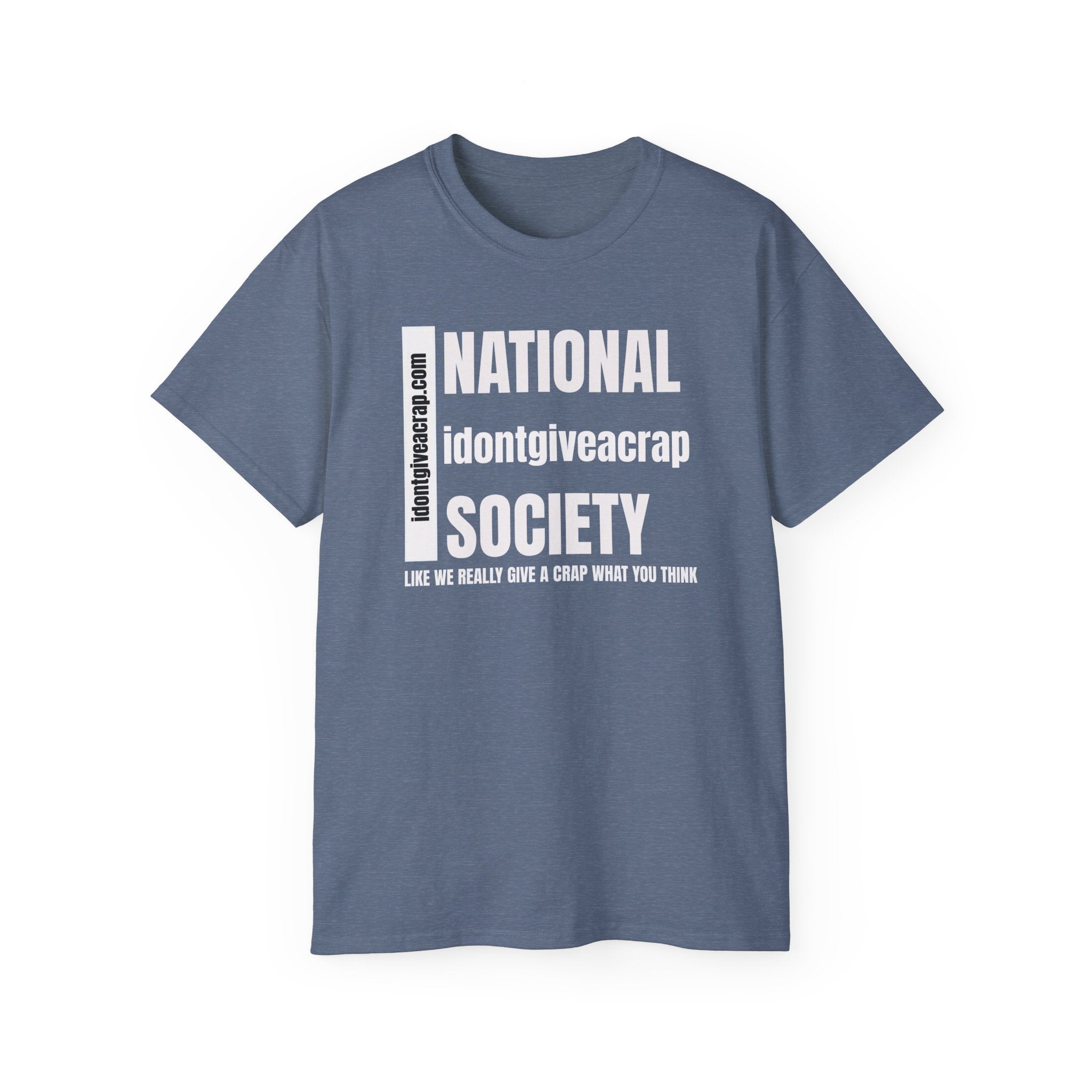 National idontgiveacrap Society t shirt dark